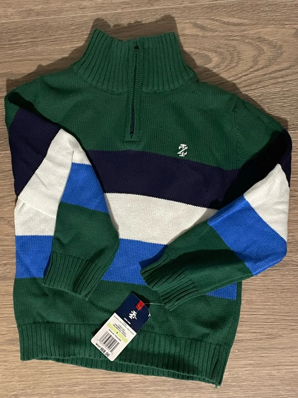 Izod Green and Navy 3-Piece Set Boys Size 4T NWT